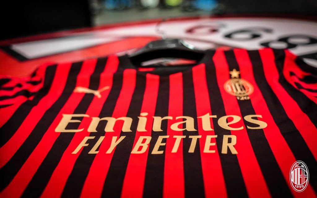 maglia Milan-Sassuolo 120 anni