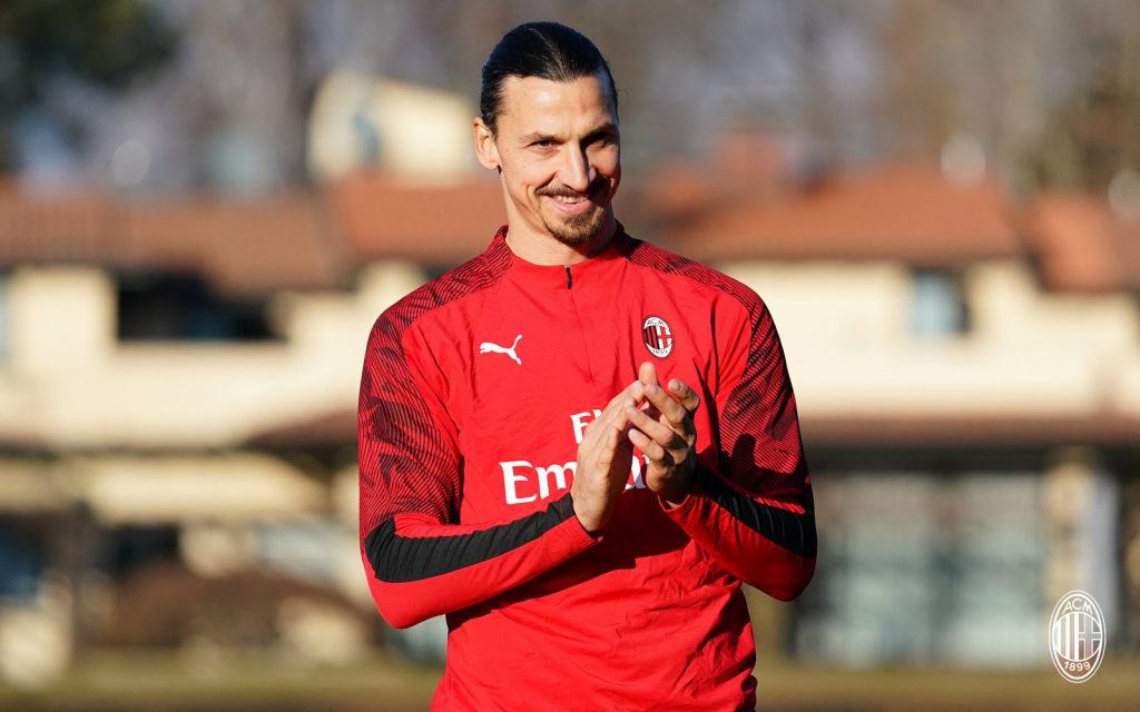 Zlatan Ibrahimovic Milan allenamento Milanello