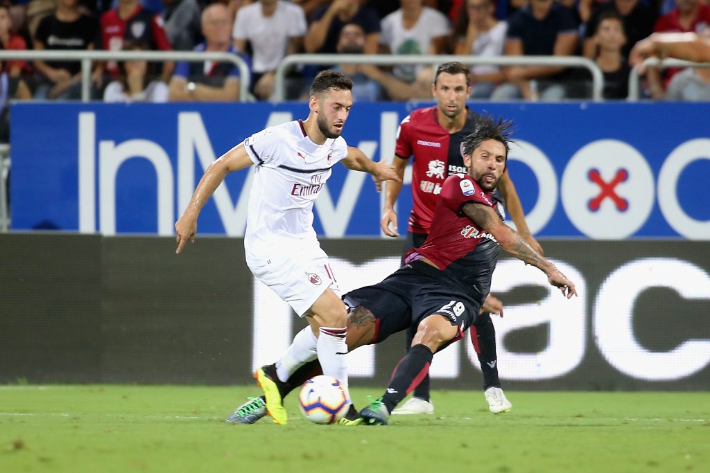 Cagliari Milan Calhanoglu