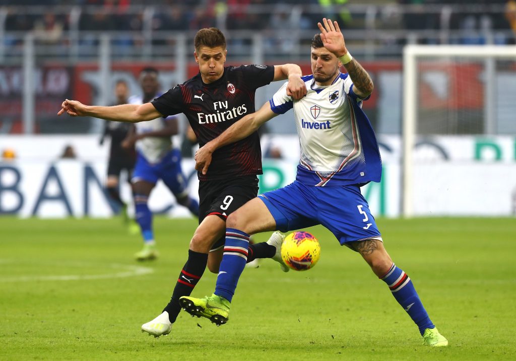 Piatek Milan-Sampdoria