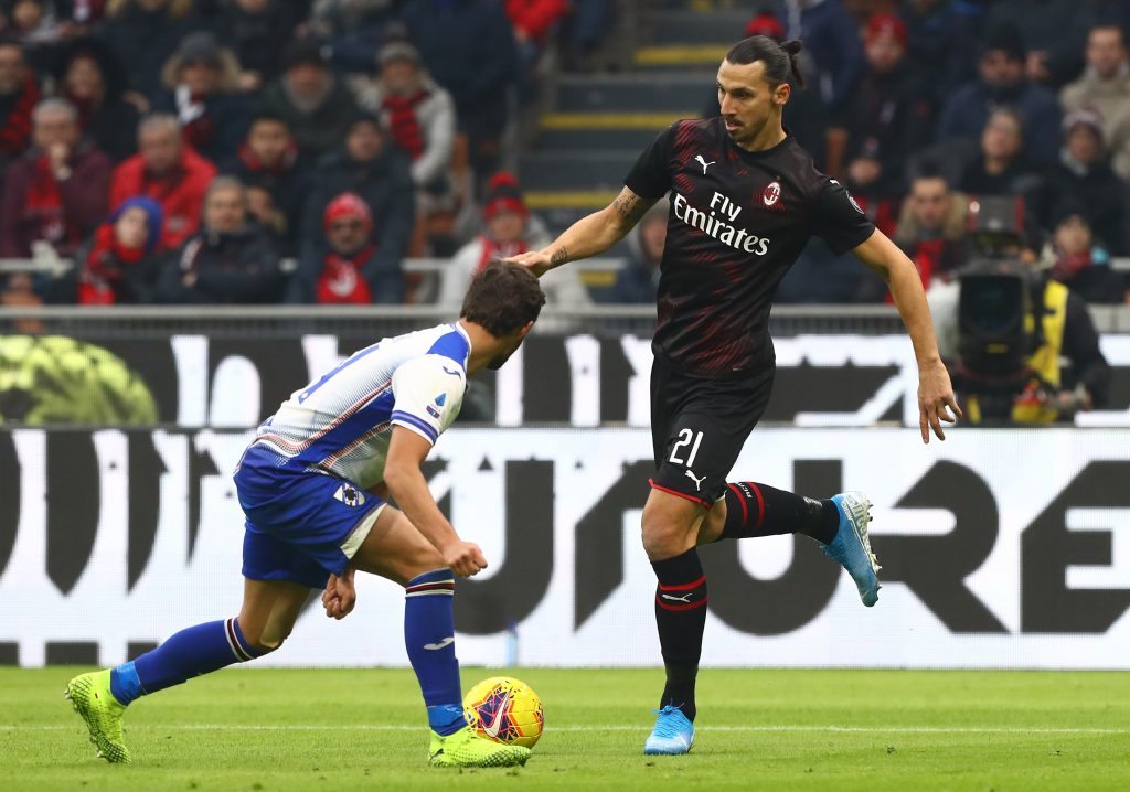 Zlatan Ibrahimovic Milan-Sampdoria