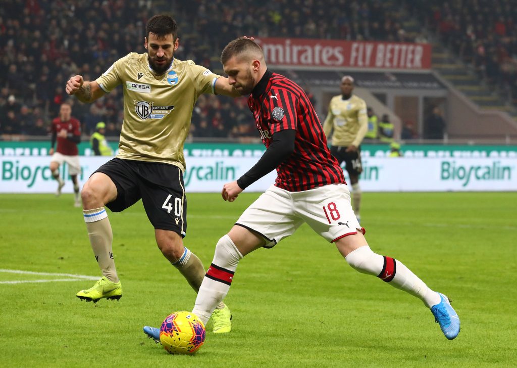 Ante Rebic Milan-Spal Coppa Italia