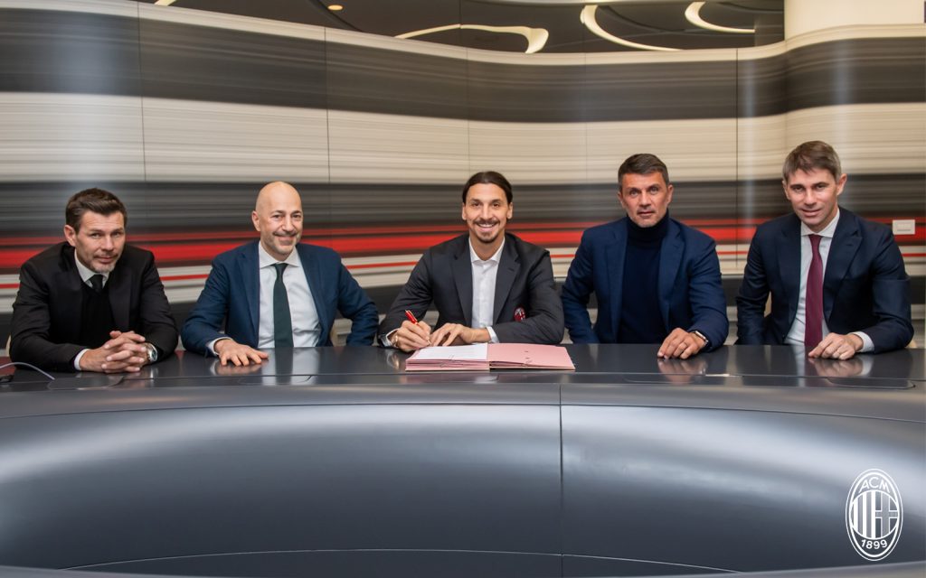 ibrahimovic, gazidis e maldini