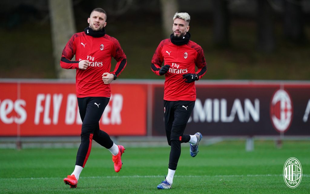 allenamento Milan Milanello Rebic Castillejo