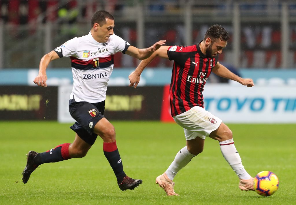 Romulo Calhanoglu Milan-Genoa