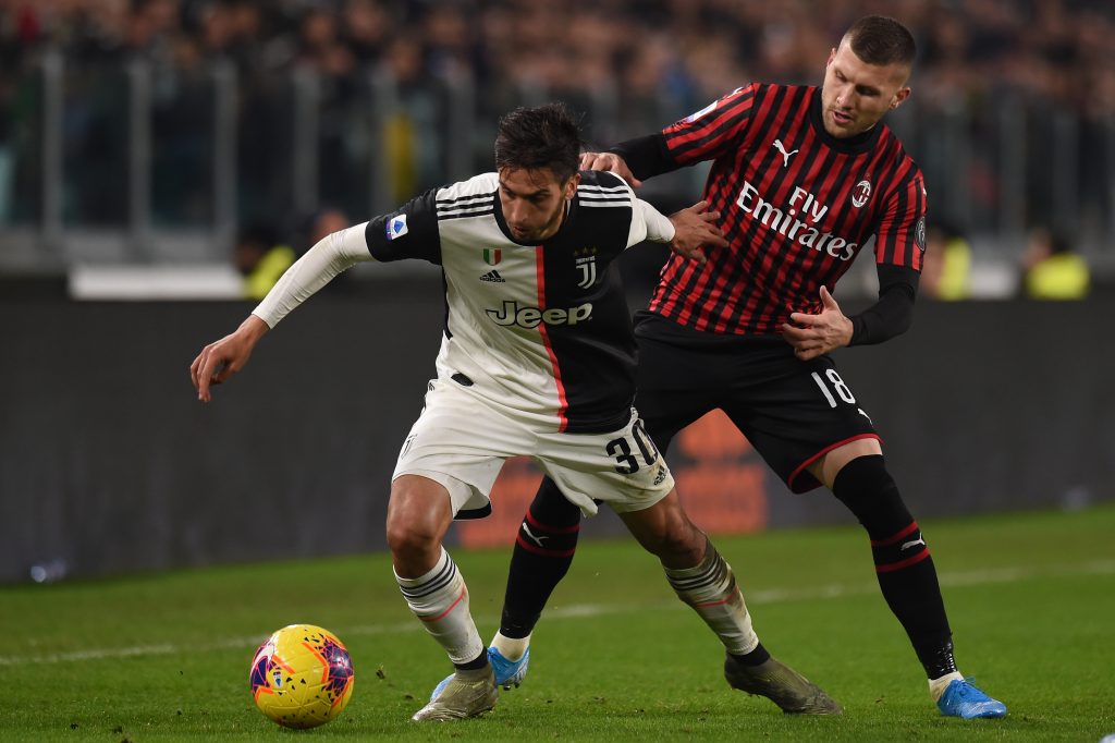 Juventus-Milan Bentancur Rebic Milan-Juventus