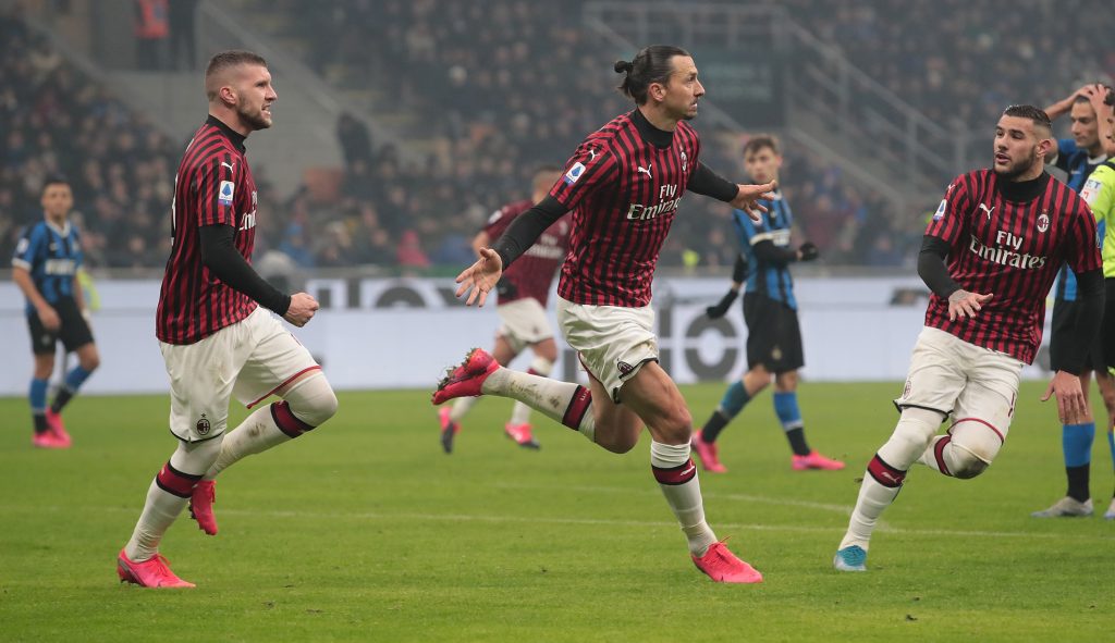 Theo Hernandez Zlatan Ibrahimovic Ante Rebic