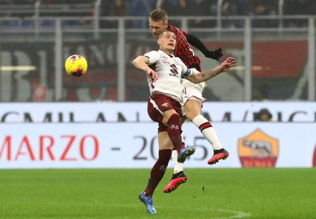 Kjaer Belotti Milan-Torino