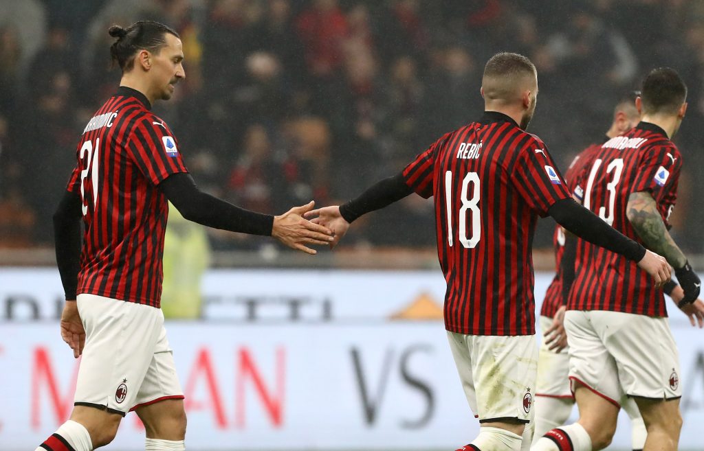 Ibrahimovic Rebic Milan-Torino