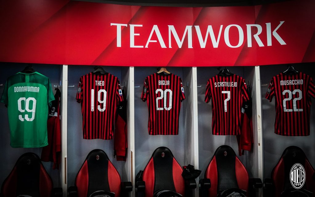 derby Inter-Milan spogliatoio Milan