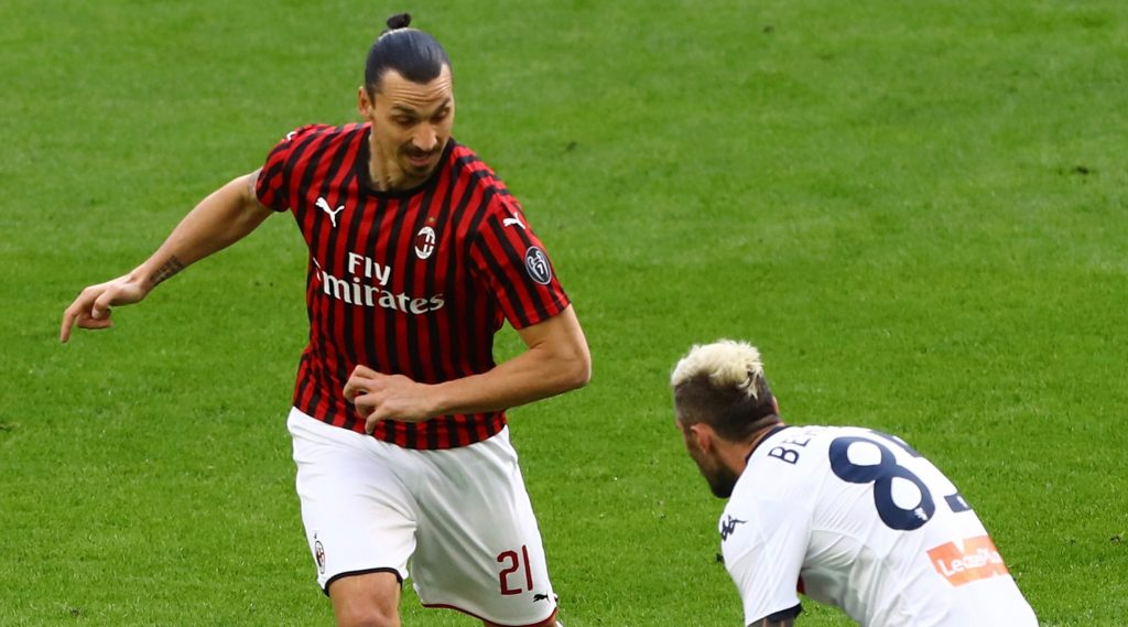 Ibrahimovic Behrami Milan-Genoa