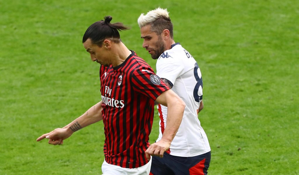 Ibrahimovic Behrami Milan-Genoa