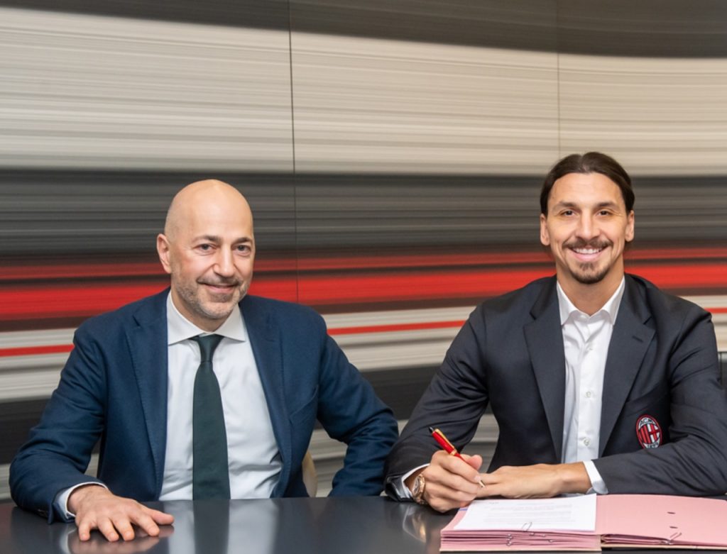 Ibrahimovic Gazidis Milan