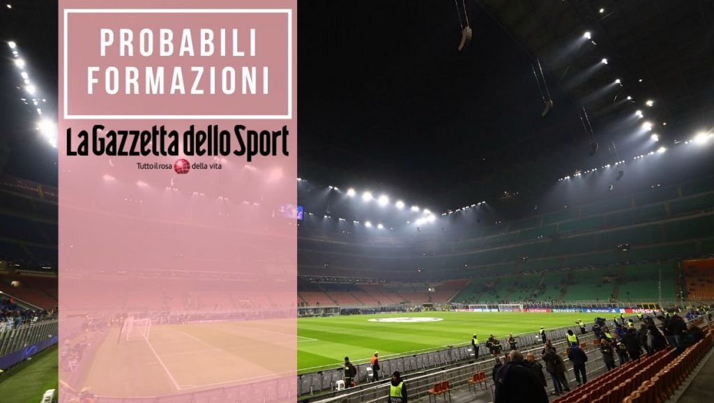 Probabili formazioni AC Milan - L'undici titolare di Pioli secondo la Gazzetta dello Sport (Grafica 3) probabile formazione
