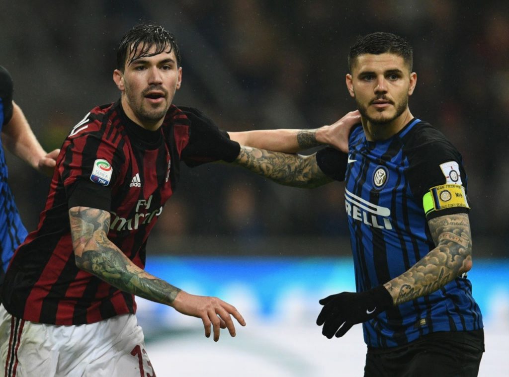 Alessio Romagnoli Mauro Icardi Milan Inter