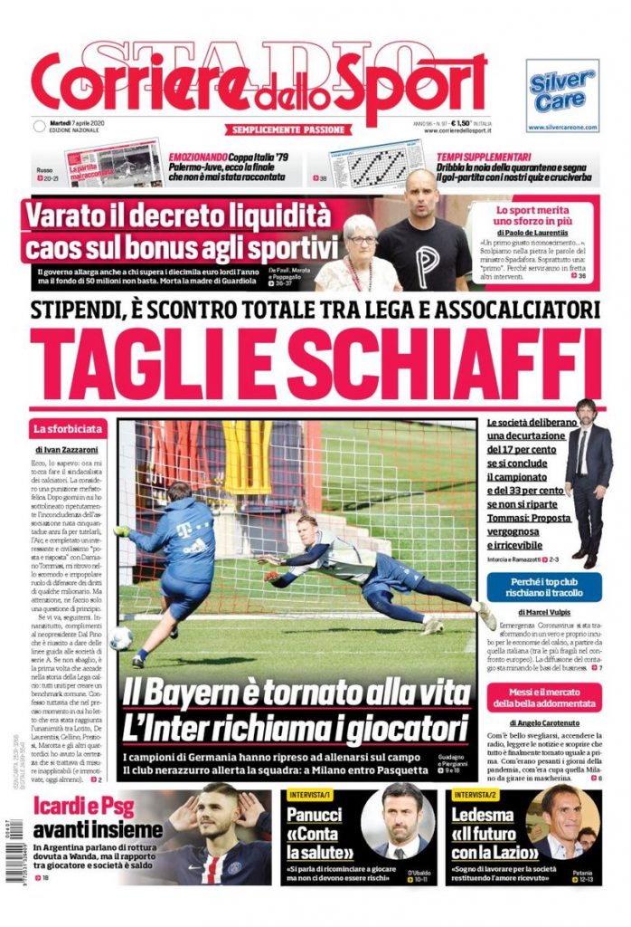 Corriere dello Sport 7 aprile 2020