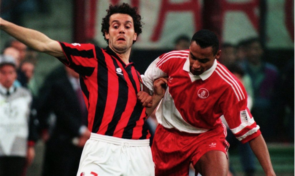 Donadoni Thuram Milan-Monaco Champions League 1994