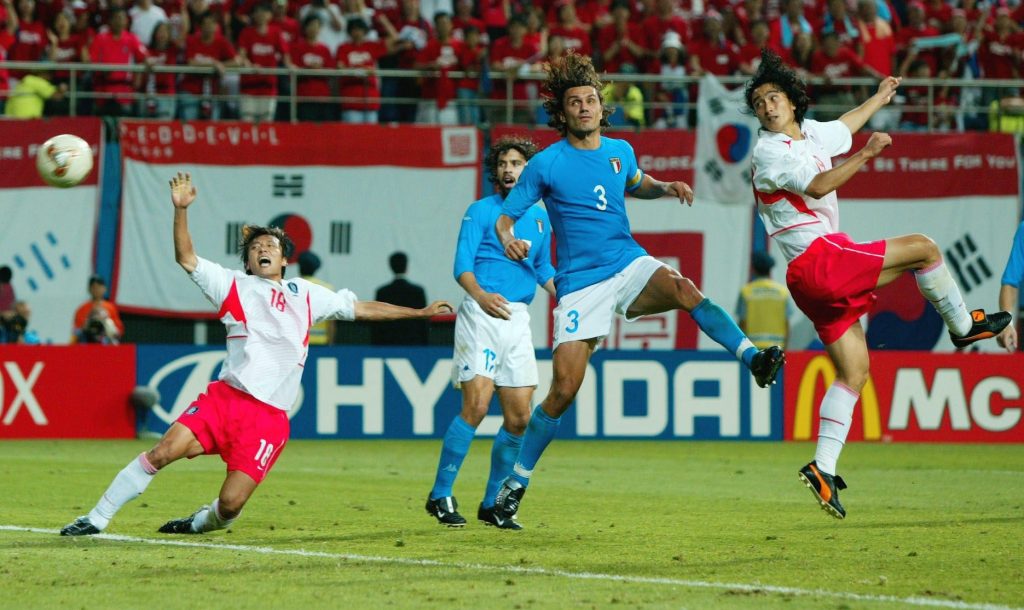 18 giugno 2002 Italia-Corea del Sud Maldini Ahn