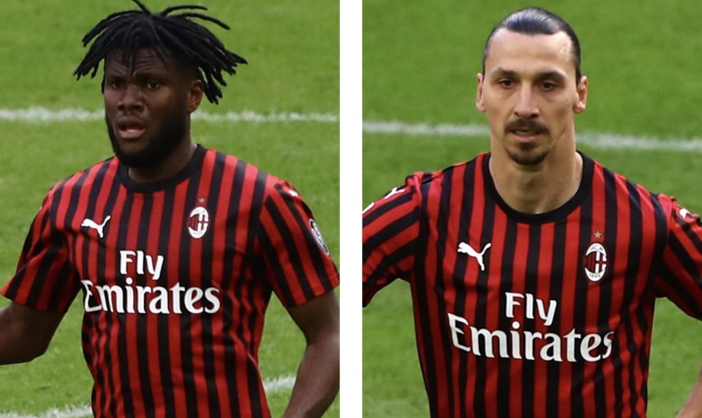Franck Kessié Zlatan Ibrahimovic Milan