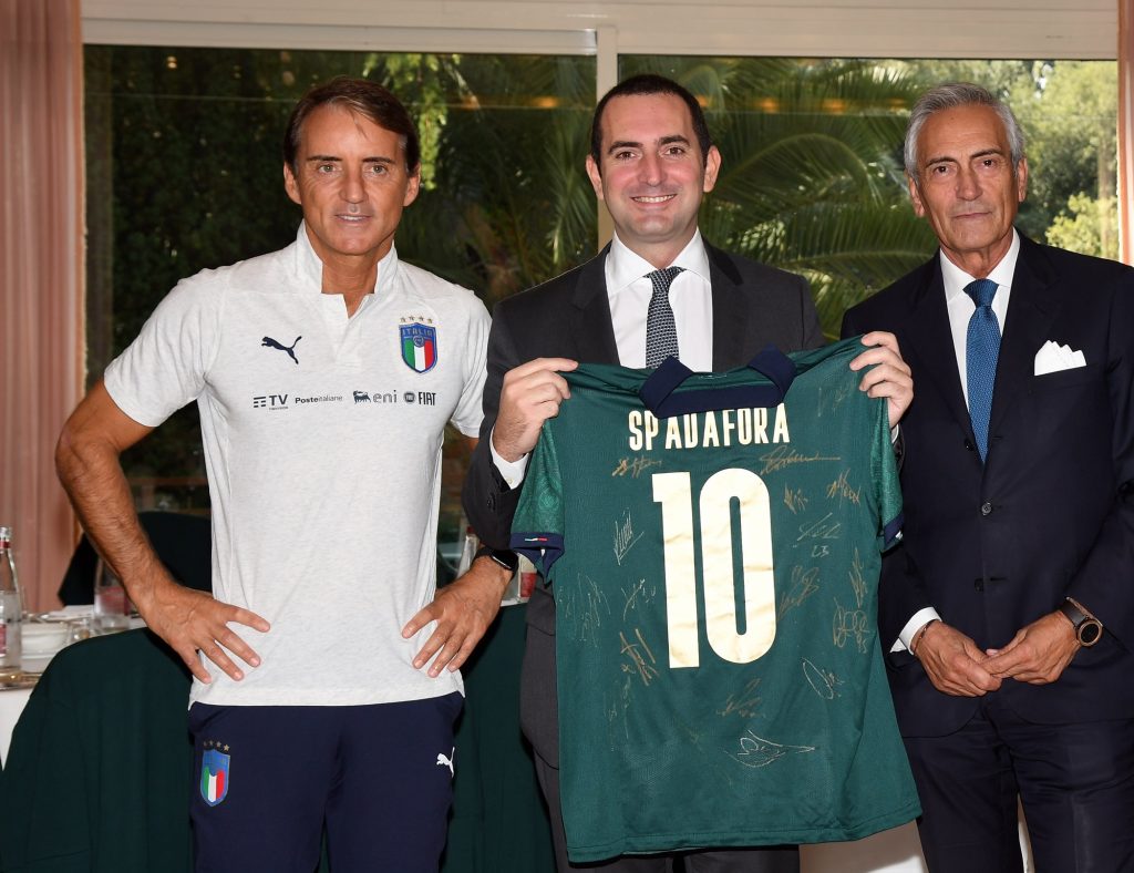 Mancini Spadafora Gravina coronavirus ripresa calcio