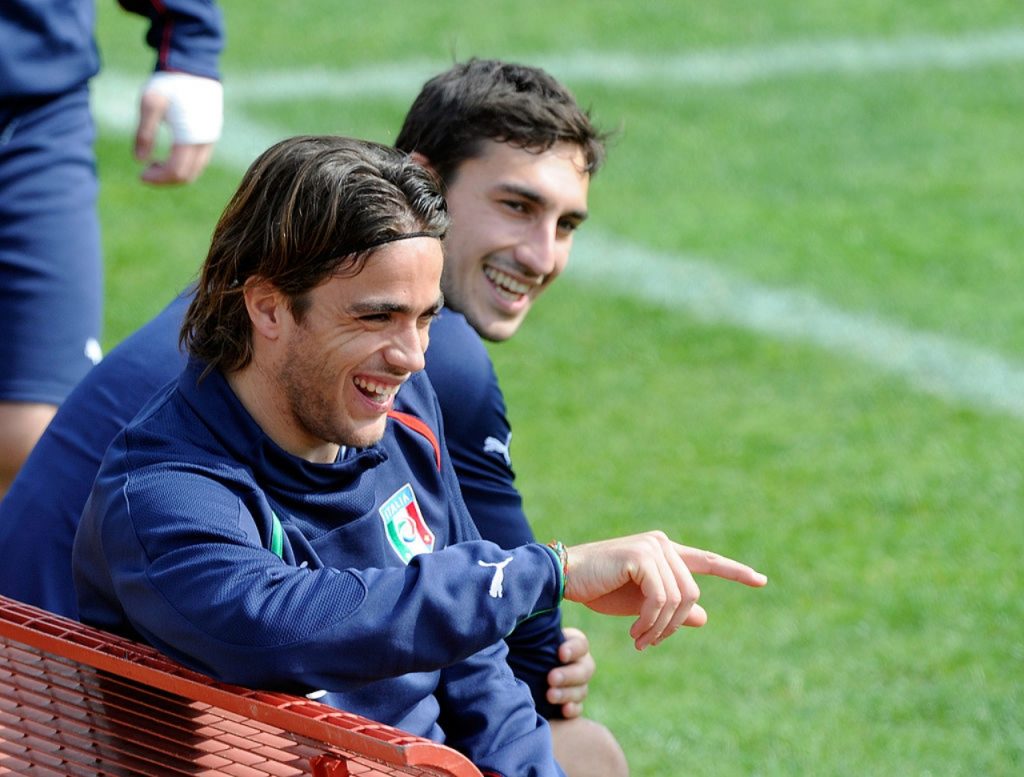 Alessandro Matri Davide Astori Milan Italia