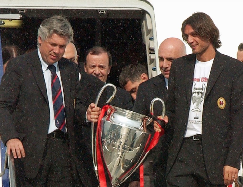 Carlo Ancelotti Paolo Maldini Champions League 2003