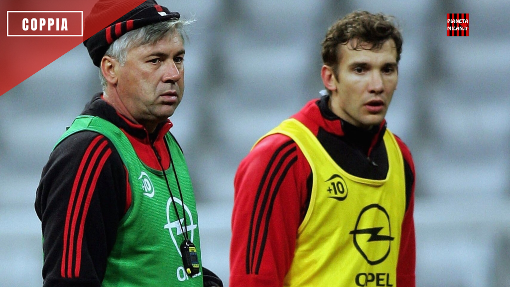 Shevchenko Ancelotti Milan