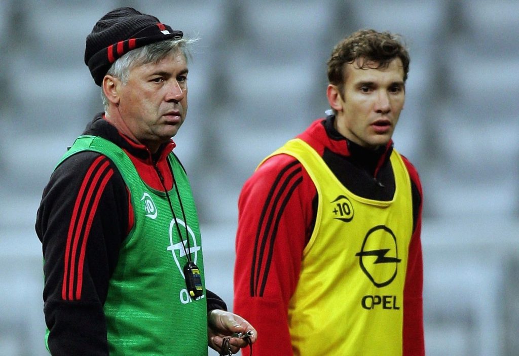 Ancelotti Shevchenko Milan 2006