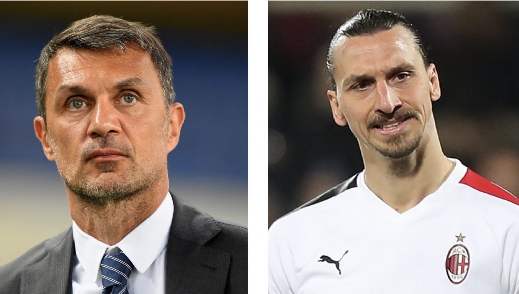 Maldini Ibrahimovic calciomercato Milan