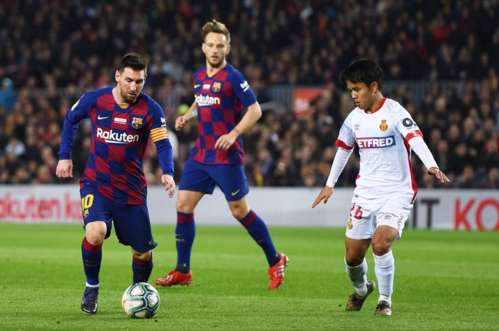Lionel Messi Takefusa Kubo Barcellona Mallora calciomercato Milan