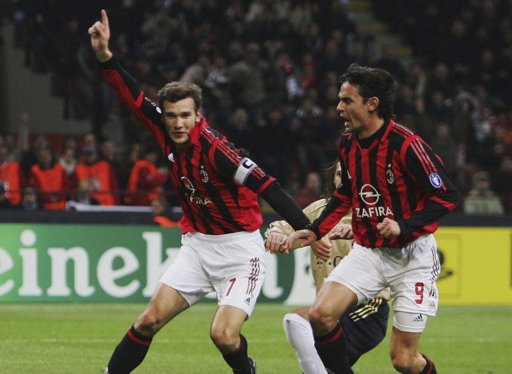 Shevchenko Inzaghi Milan