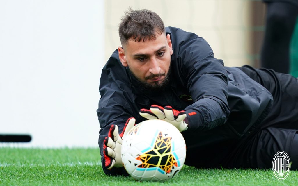 Gigio Donnarumma Milan Milanello