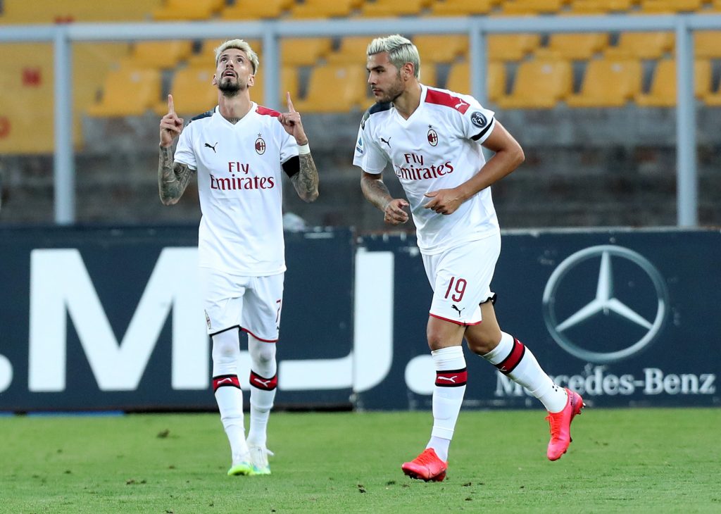 Lecce-Milan Castillejo Theo Hernández