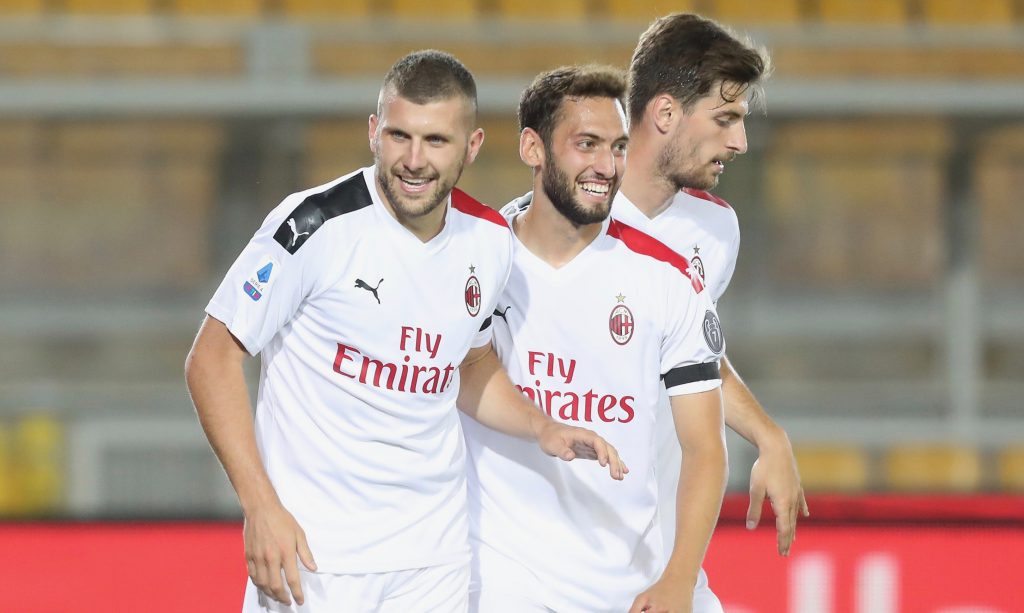 Lecce-Milan Rebic Calhanoglu