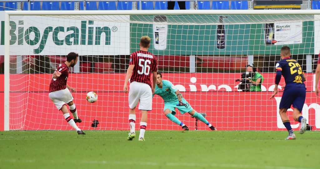 Hakan Calhanoglu Milan-Roma