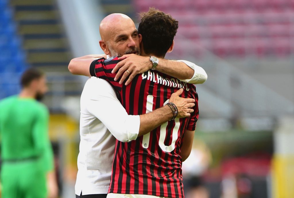 Milan-Roma Pioli Calhanoglu