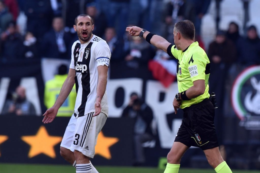 Giorgio Chiellini arbitro valeri arbitri