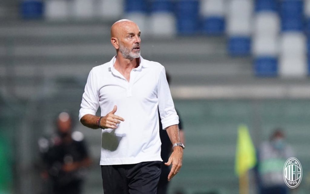Allenatore Milan Stefano Pioli Atalanta