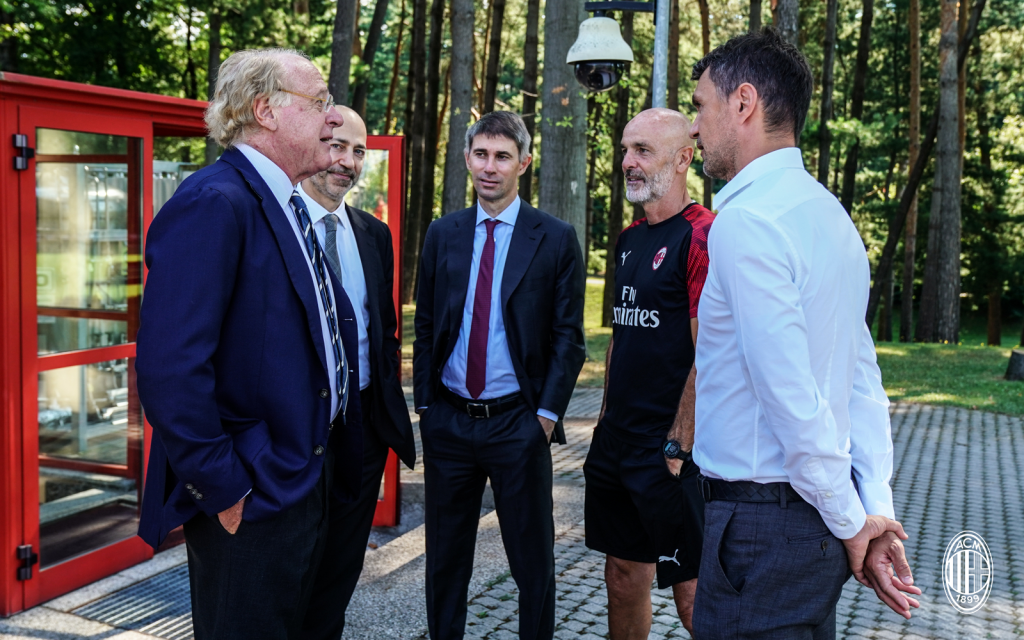 Scaroni Gazidis Massara Pioli Maldini Milan Milanello nuovo