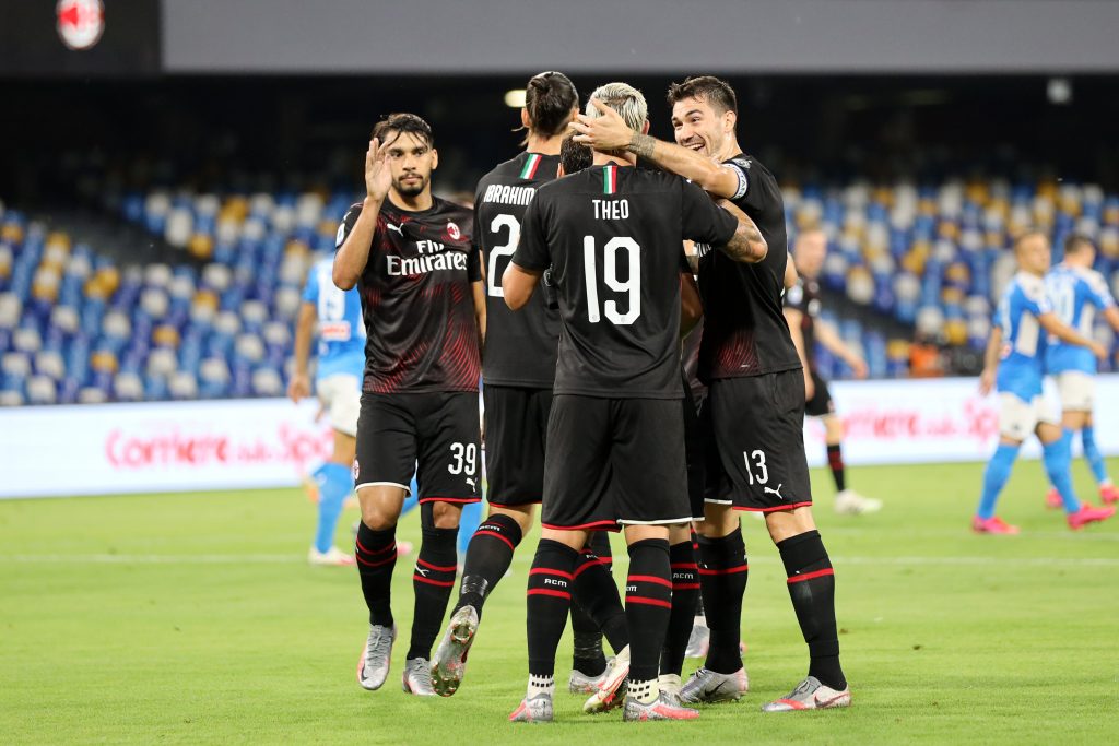 Napoli-Milan esultanza rossonera