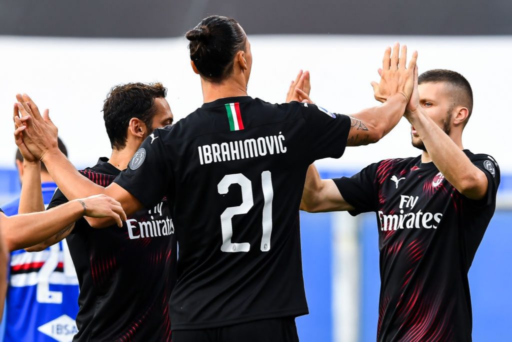 Sampdoria-Milan Ibrahimovic gol