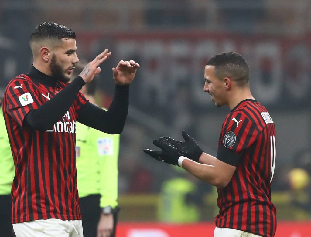 Theo Hernandez Ismael Bennacer Milan