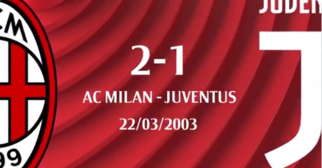 Video Milan-Juventus amarcord