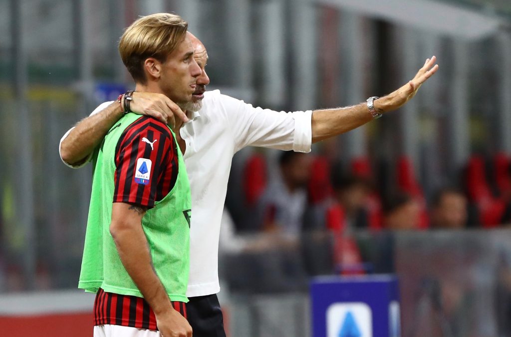 Lucas Biglia Stefano Pioli Milan