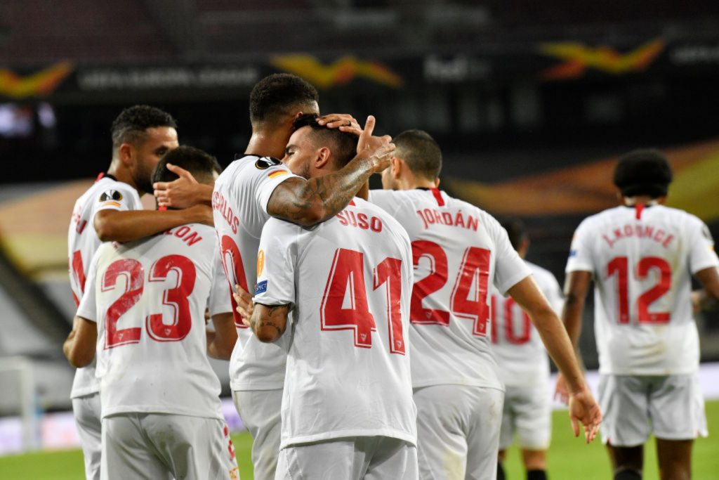 Suso gol Siviglia Manchester United Europa League