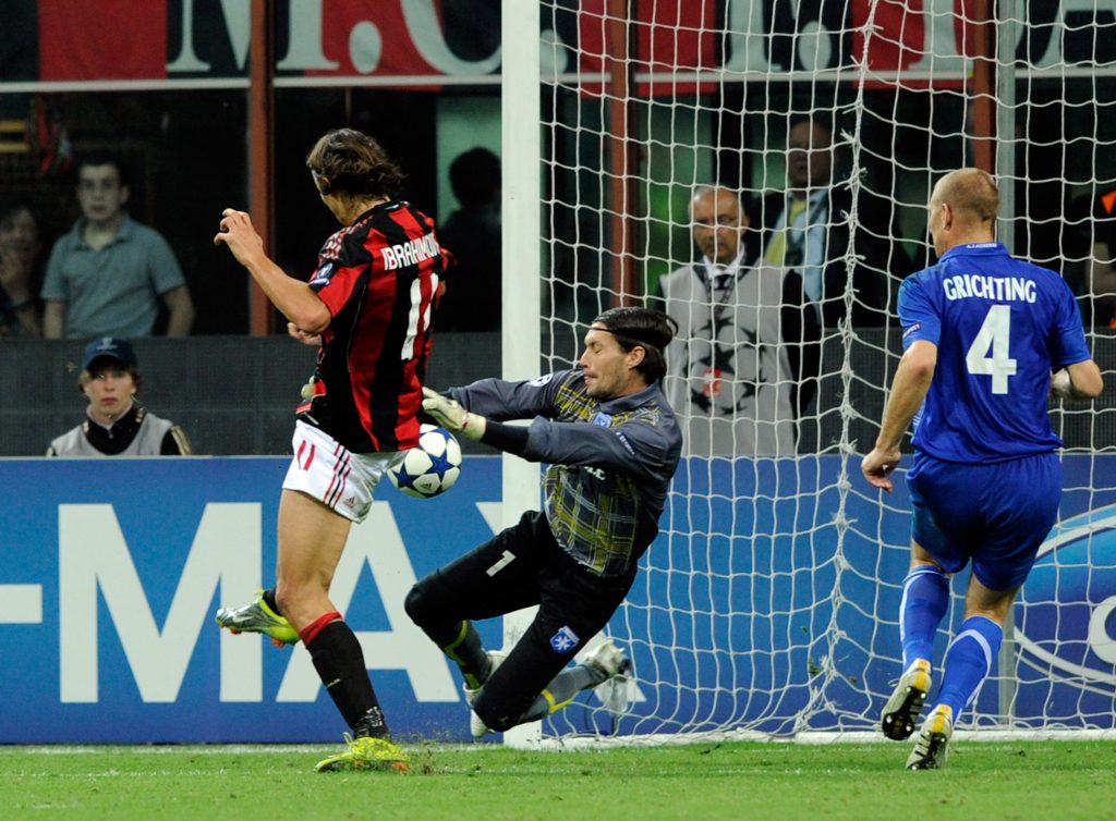 Milan-Auxerre 2010-2011 Champions League Ibrahimovic