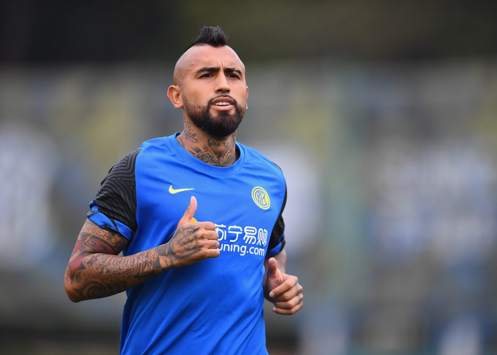 Arturo Vidal allenamento Inter