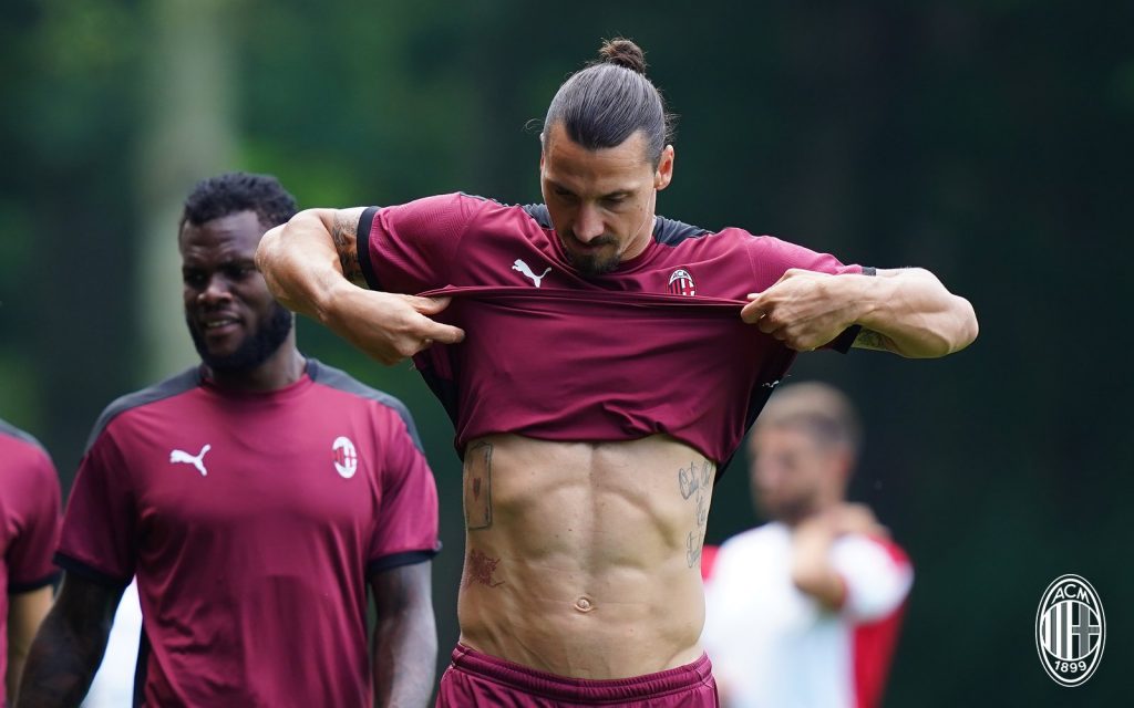 Zlatan Ibrahimovic milanello