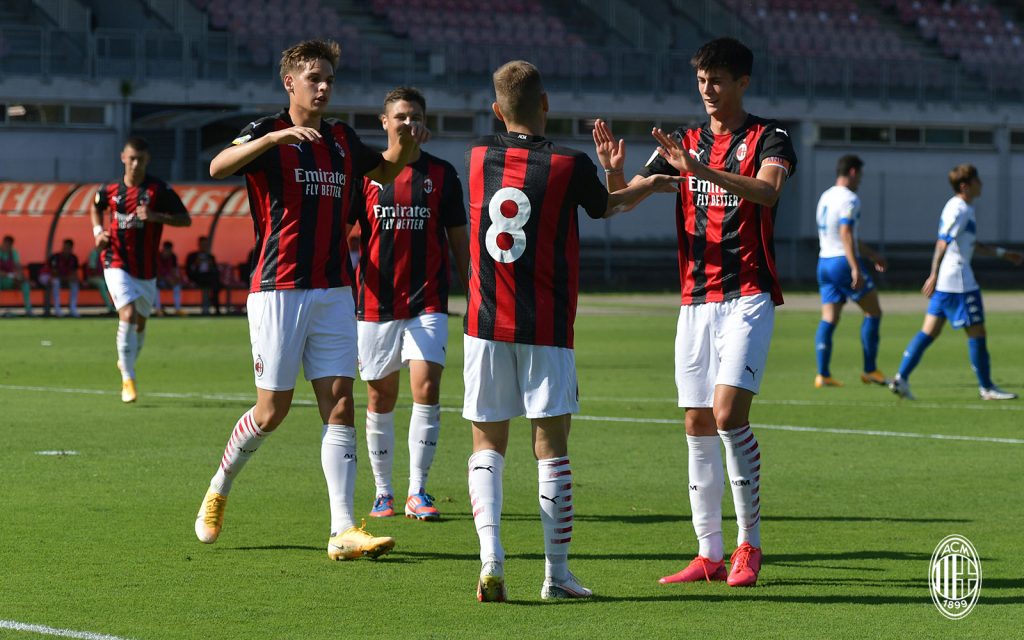 esultanza Milan Primavera