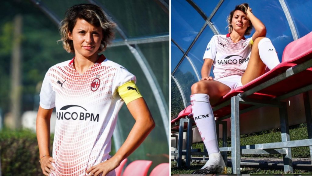 Valentina Giacinti Milan seconda maglia away